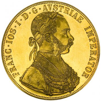 Münze Österreich Zlatá mince 4 Dukát 1915 13,76 g