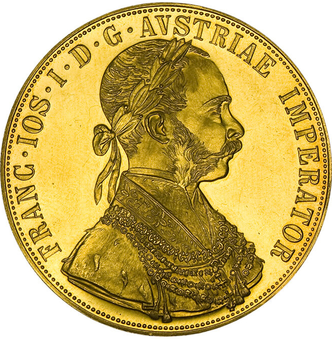 Münze Österreich Zlatá mince 4 Dukát 1915 13,76 g