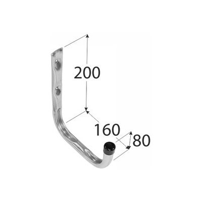 hák jednoduchý "U" 160mm HPU160 589111 – Hledejceny.cz