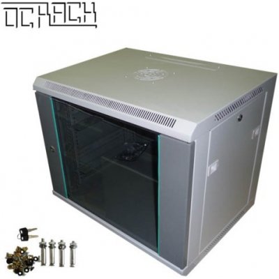 Opticord 19' OCRACK OCC-12U-6SBK nástěnný 12U/600mm celo 9383BK – Zboží Mobilmania