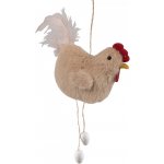 Hnědá plyšová závěsná slepička s vajíčky Magiccal 10*3*18 cm – Hledejceny.cz