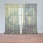 Sablio Záclony Temný les: 2ks 150x250cm – Hledejceny.cz