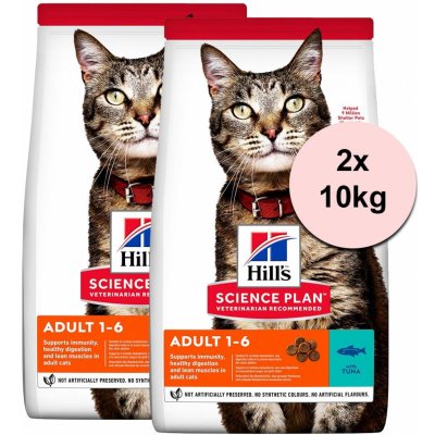 Hill's Science Plan Feline Adult Tuna 2 x 10 kg – Zboží Mobilmania