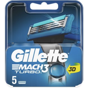 Gillette Mach3 Turbo 3D 5 ks