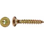Uni vrut se zápustnou hlavou TX15 plný závit žlutě pozink. 3,5x20 mm, 200 ks – Hledejceny.cz