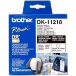 Brother 24mm, bílá, 1000 etiket, DK11218 – Zboží Mobilmania