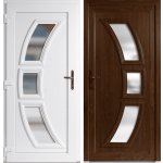 OknaDvereNaMiru.cz Vchodové plastové dveře Celia zlatý dub / bílá levé otevírání dovnitř 100 x 210 cm – Zboží Mobilmania