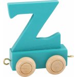 Small Foot Dřevěný vláček barevná abeceda písmeno S – Zboží Mobilmania