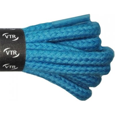 Kulaté modré bavlněné tkaničky 90 cm – Zboží Mobilmania