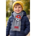 Sun City Dětská šála TLAPKOVÁ PATROLA MARSHALL úplet šedá – Zboží Dáma