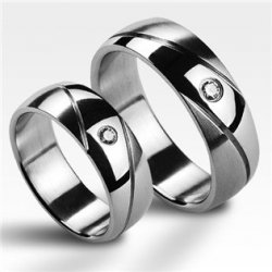 Šperky4U Snubní ocelový prsten OPR1416