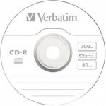 Verbatim CD-R 700MB 52x, bulk box, 50ks (43787) – Zboží Živě