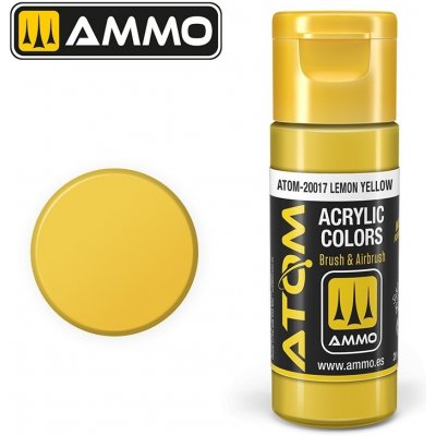 Ammo-Mig Jimenez Atom Acrylic colour lemon yellow 20 ml – Sleviste.cz