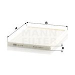 Filtr, vzduch v interiéru MANN-FILTER CU 2138 (CU2138) – Hledejceny.cz