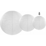Kulatý lampion bílý 20cm – Zboží Dáma