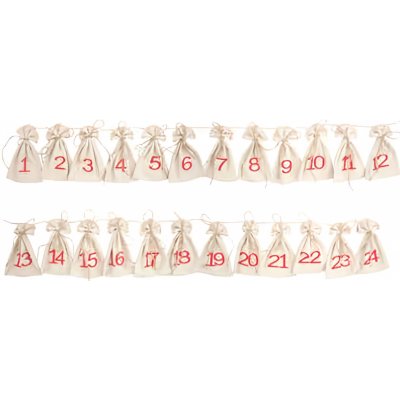 Anděl Přerov Adventní kalendář,lněné pytlíčky 8x13 cm 24 ks – Zboží Mobilmania