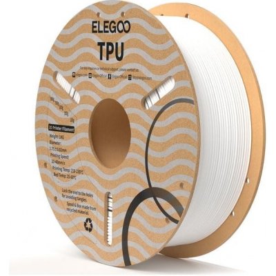 Elegoo TPU 1,75mm 1 kg White 50.203.0238 – Zboží Živě