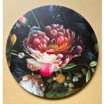 Kulatý obraz Květiny – Zboží Dáma