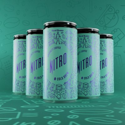 Hard Beans Nitro Cold Brew Classic čokoláda a sušené ovoce Bez cukru 5 x 200 ml – Zbozi.Blesk.cz