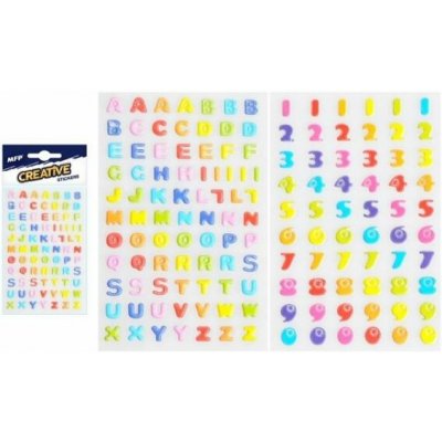 Samolepky písmena číslice mix 80x120mm – Hledejceny.cz