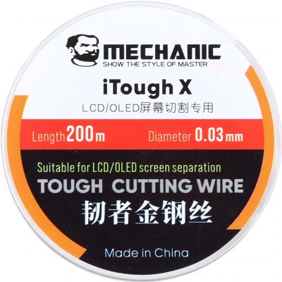 Mechanic molybdenový drát k separaci displejů Šířka: 0.03mm – Zboží Živě