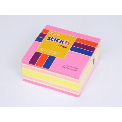 Stick´n Bloček samolepící 76x76 neon růžová mix 400l /21536/ – Hledejceny.cz
