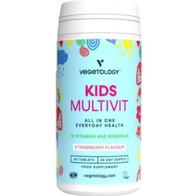 Vegetology Kids Multivit Multivitamíny a minerály pro děti 60 tablet – Hledejceny.cz