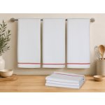 Bellatex Proužek 50 x 70 cm Hnědá,Hořčicová,Bílá 3 ks – Sleviste.cz