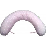 KHC Potah na kojící těhotenský polštář Miki Hvězdy na růžové – Zboží Dáma