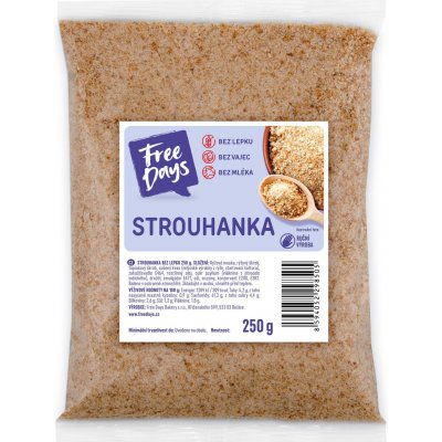 Free Days Strouhanka bezlepková z pečiva 250g – Hledejceny.cz