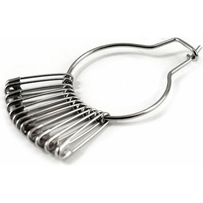 Storex Celokovové spínací špendlíky KOH-I-NOOR 60973/101, stříbrné, 19mm na kolečku, 12 kusů – Zboží Dáma