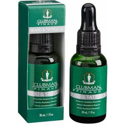 Clubman Pinaud Beard and Tattoo Oil olej na vousy a tetování 30 ml – Zboží Dáma