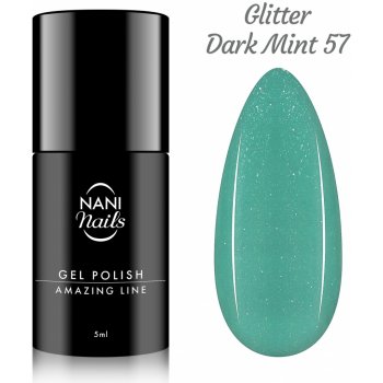 NANI Gel lak Amazing line Glitter Dark Mint 5 ml
