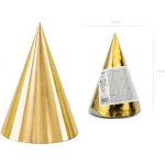 PartyDeco Párty kloboučky zlaté 6ks – Hledejceny.cz