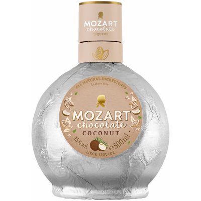 Mozart Chocolate Coconut 15% 0,5 l (čistá fľaša) – Zbozi.Blesk.cz