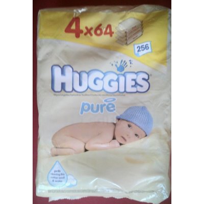 Huggies Pure vlhčené ubrousky 64 x 4 ks od 250 Kč - Heureka.cz