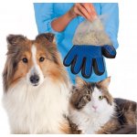 Trixie Pečující masážní rukavice černo modrá 16 x 24 cm – Hledejceny.cz