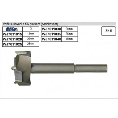 MAGG Vrták sukovací vidiový 35mm, sukovník – Hledejceny.cz