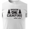 Dětské tričko dětské tričko s karavanem Adventure Camping, bílá