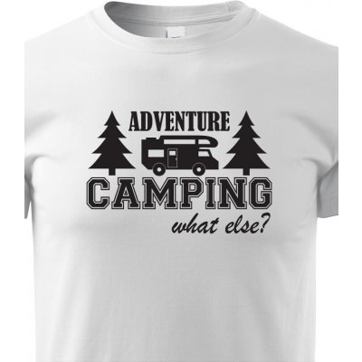 dětské tričko s karavanem Adventure Camping, bílá – Zboží Mobilmania