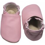 Babice kožené barefoot capáčky BA-057 růžová – Zboží Mobilmania