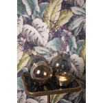 Skleněná hnědá kulatá foukaná váza Sandy I - Ø 13*13 cm - Clayre & Eef – Zboží Dáma