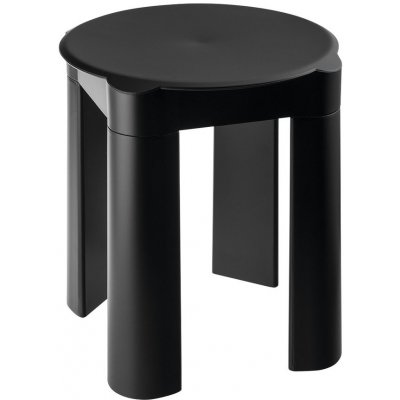 MARPLAST COLORED koupelnová stolička 37x39x37cm, ABS, černá mat 56003VA – Zboží Mobilmania