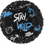 Spokey Nafukovací sněžný kluzák ve tvaru kola Stay Wild černá – Sleviste.cz