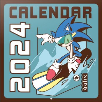 CurePink Oficiální nástěnný s plakátem Nintendo Sonic 30 x 30 60 cm [CP24065] 2024