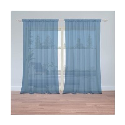 Sablio Záclony Námořní modrá 2: 2ks 150x250cm – Hledejceny.cz
