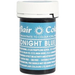 Sugarflair Gelová barva Midnight Blue 25 g