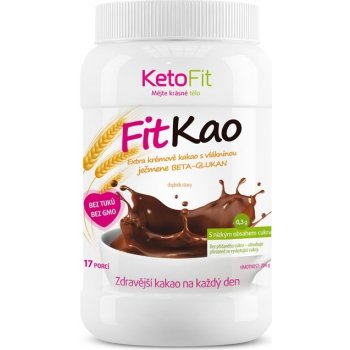 KetoFit FitKao jediný kakaový nápoj do proteinové diety 204 g