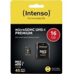 Intenso microSDHC 16 GB Premium UHS-I 3423470 – Zboží Živě
