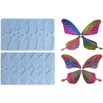 Silikonová forma na šperky 1210-12 Motýlí křídla 217x130mm – Zboží Mobilmania